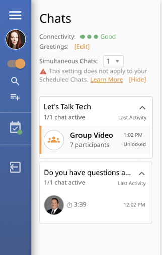 Simul chats screenshot